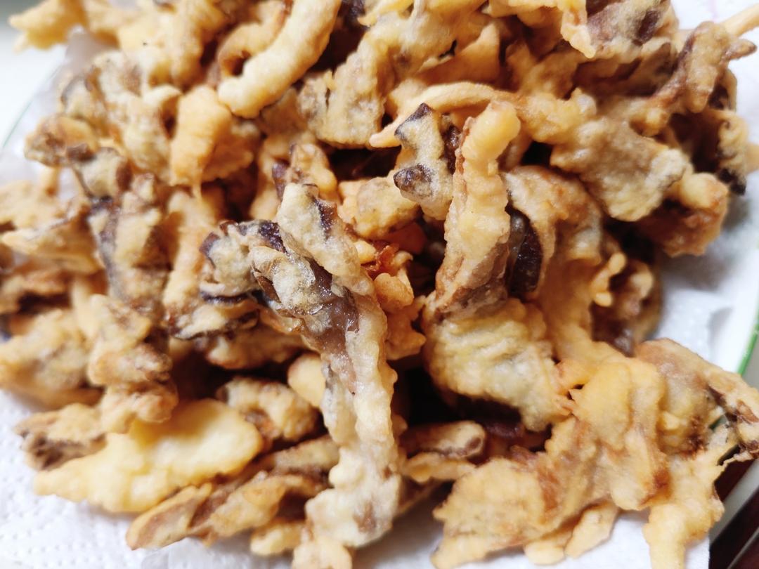 炸蘑菇（炸平菇）外酥里嫩的做法