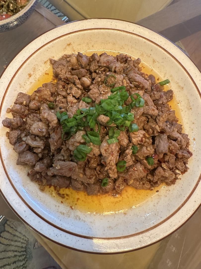 香辣孜然牛肉，我只吃自已做的，连炫三碗米饭