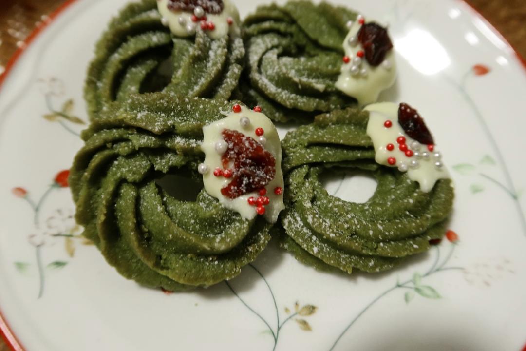 【圣诞】花环小曲奇 Christmas Wreath