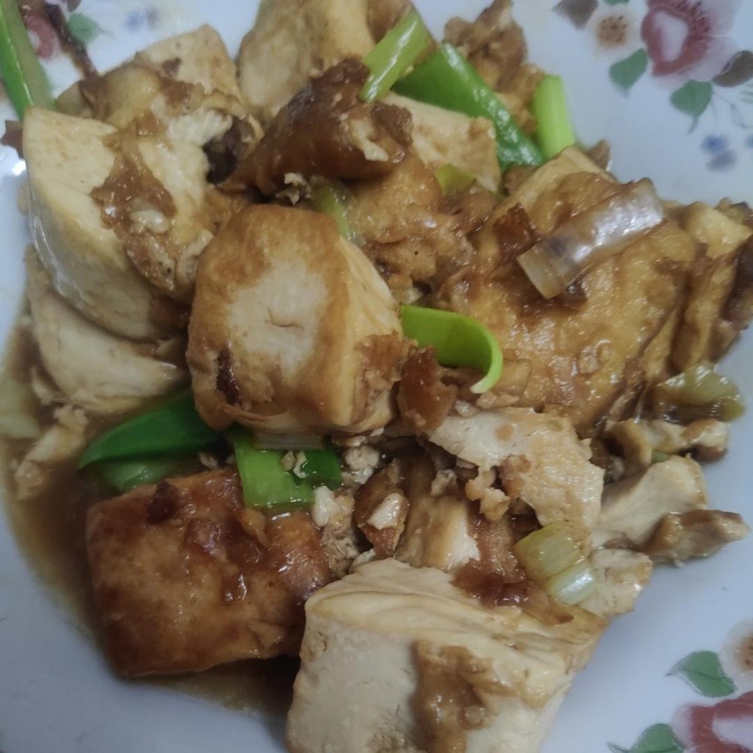 大葱烧豆腐