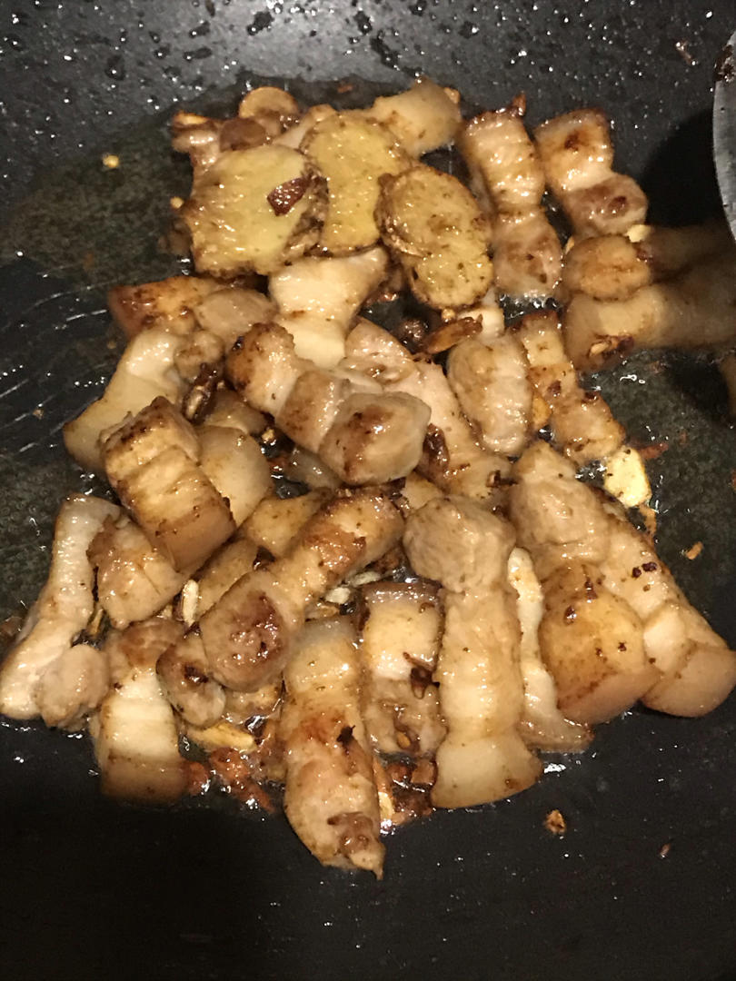 不要一滴油就能做的腐竹烧肉