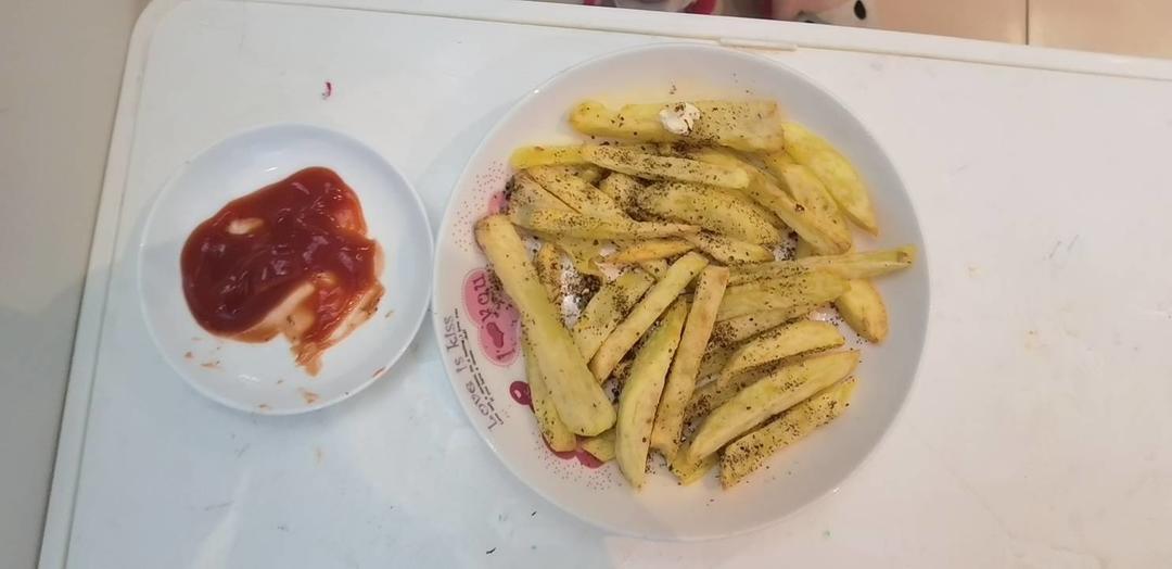 0失败！超简单！很省油！空气炸锅版薯条，现做现吃哦