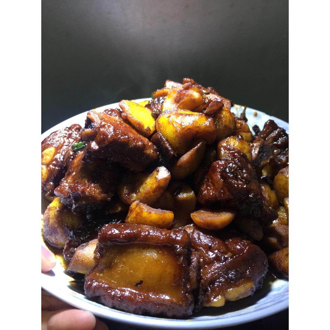 板栗烧排骨