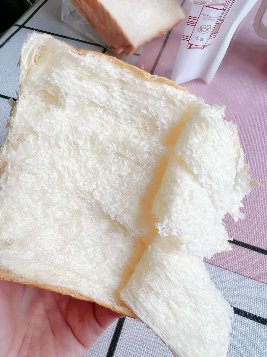 纯奶手撕吐司的做法 步骤1