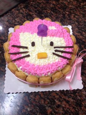 Hello kitty 蛋糕的做法 步骤8