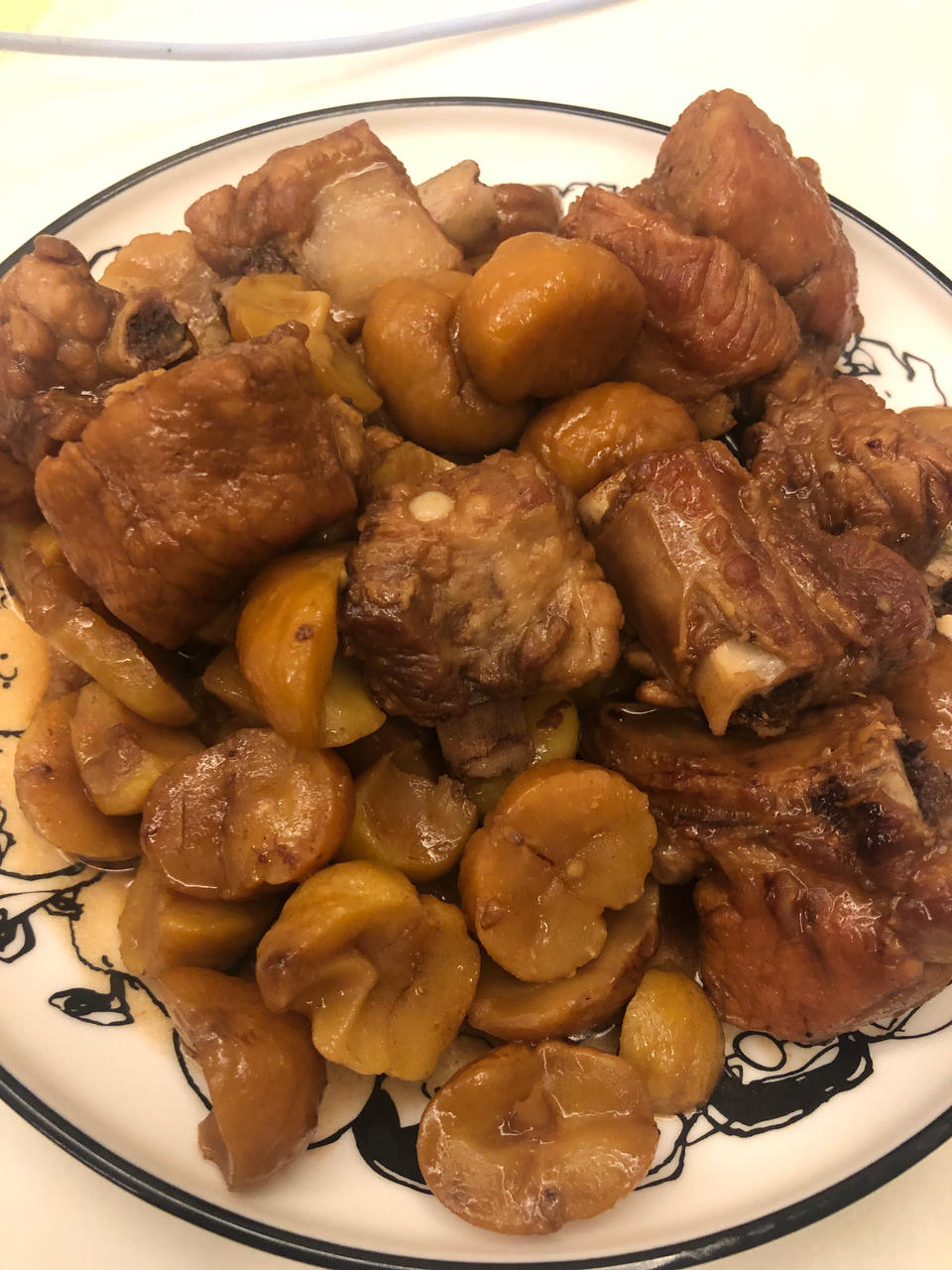 板栗烧排骨