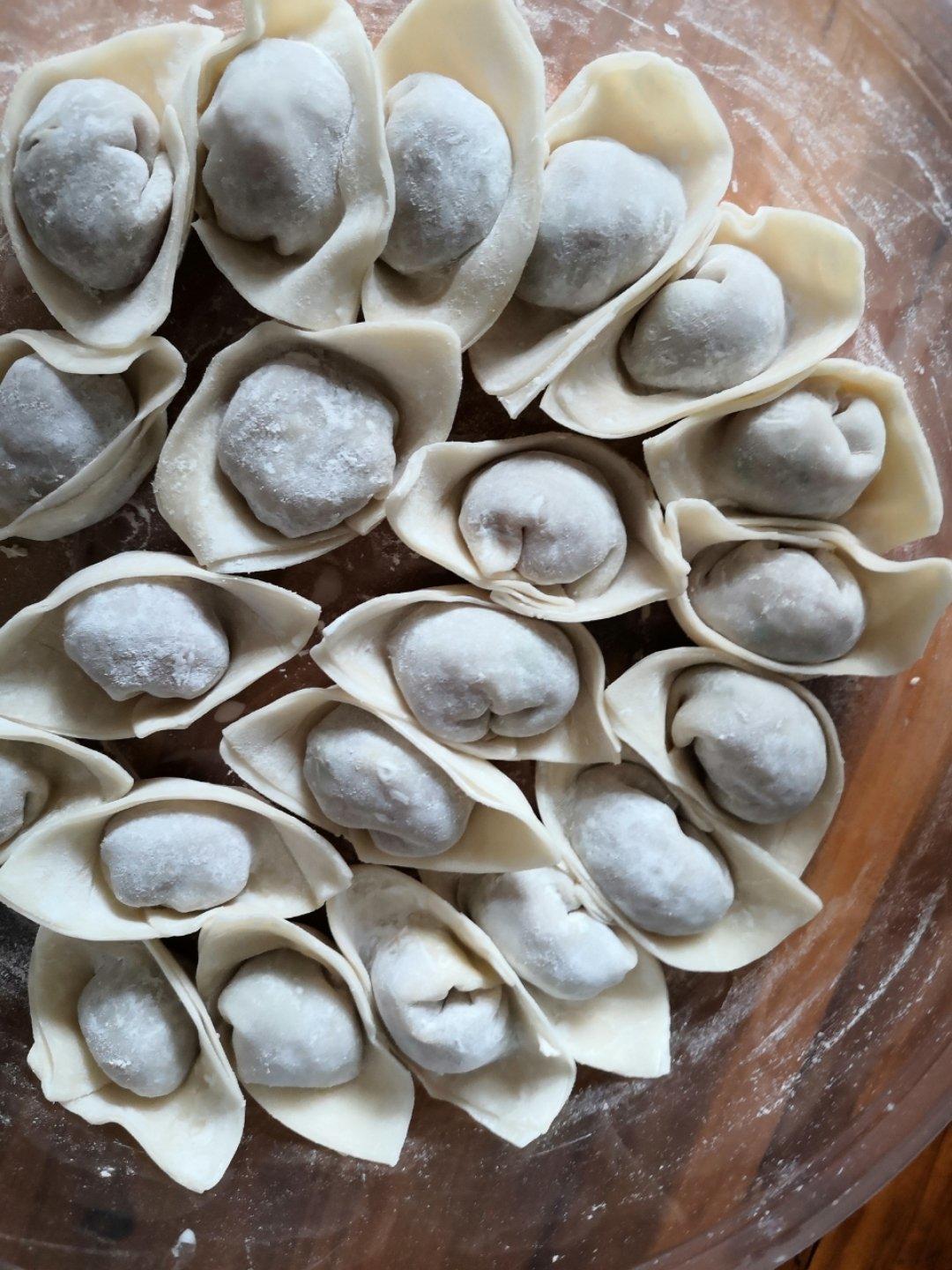 元宝馄饨的包法