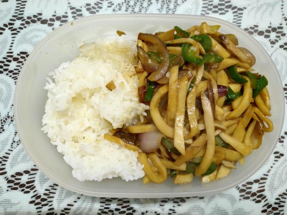 洋葱遇到杏鲍菇