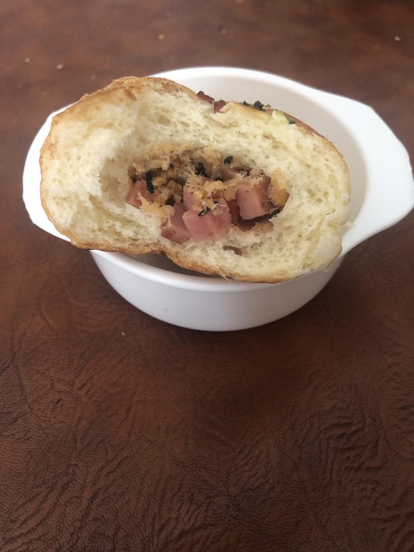 香葱火腿肉松面包