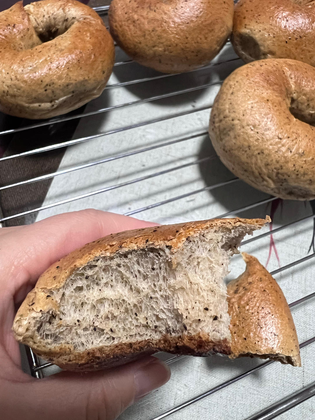 咖啡贝果的做法