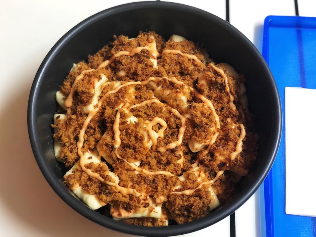 肉松手撕面包—超软会爆浆的面包哟