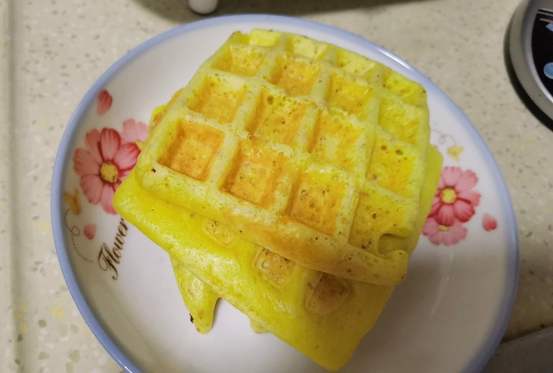 酵母版早餐机五分钟华夫饼，炼乳蜂蜜奶香低油华夫饼