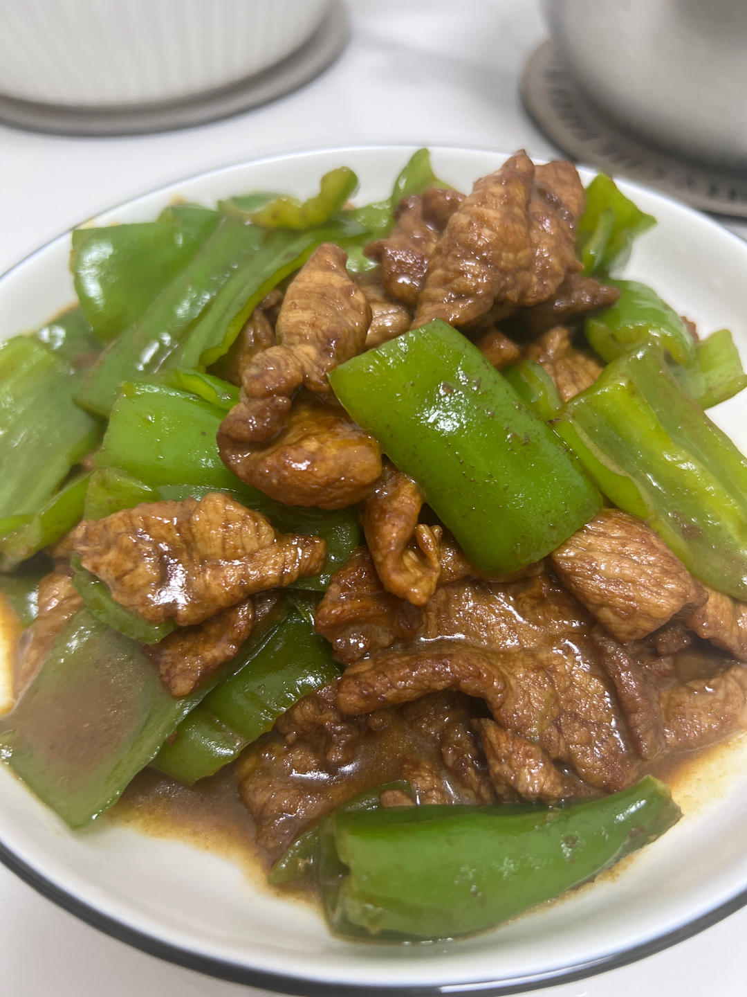 青椒炒肉片