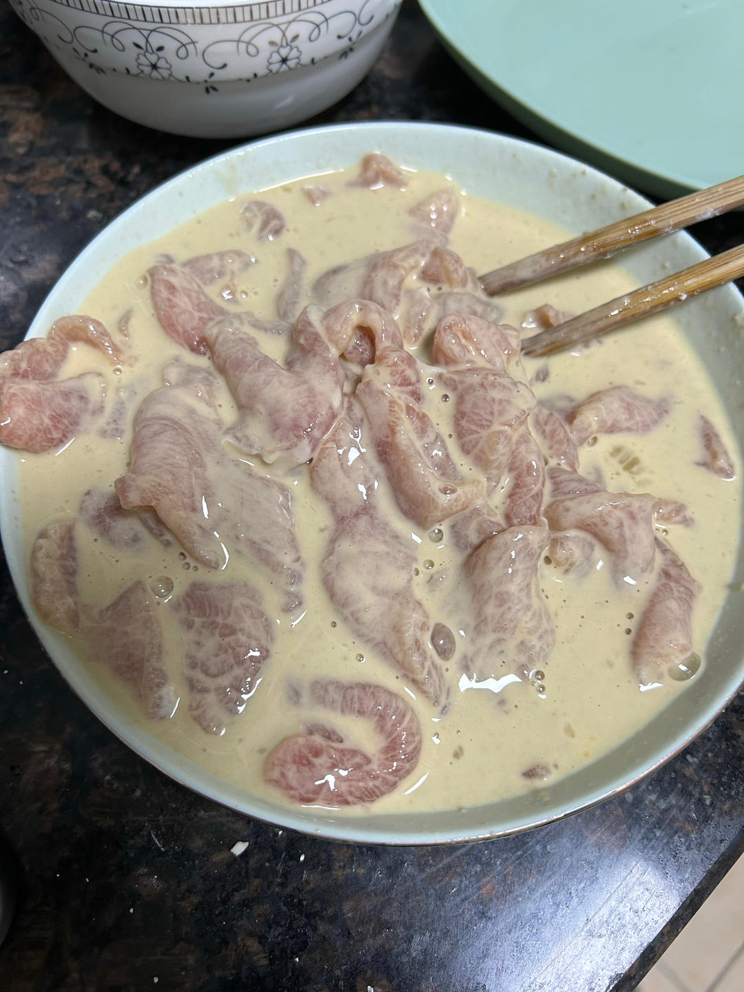 豌豆尖滑肉汤（川渝特色菜）