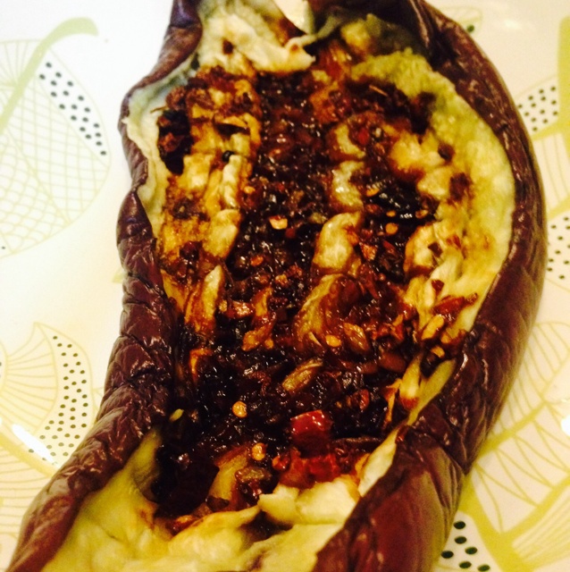 微波炉做出街头烧烤风的茄子