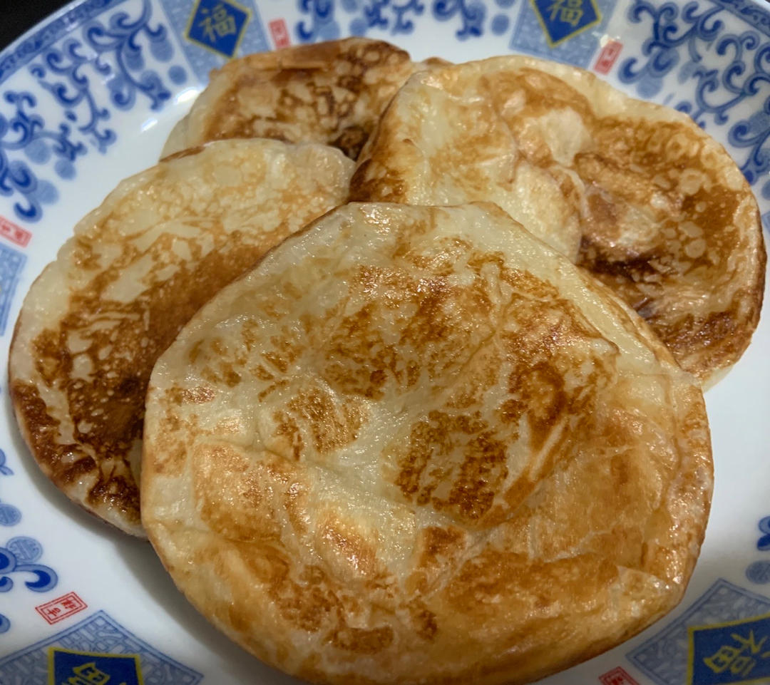 不用和面的【奶香糯米饼】