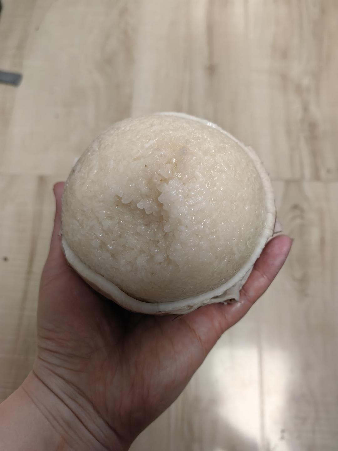 快速开椰子及椰子饭做法