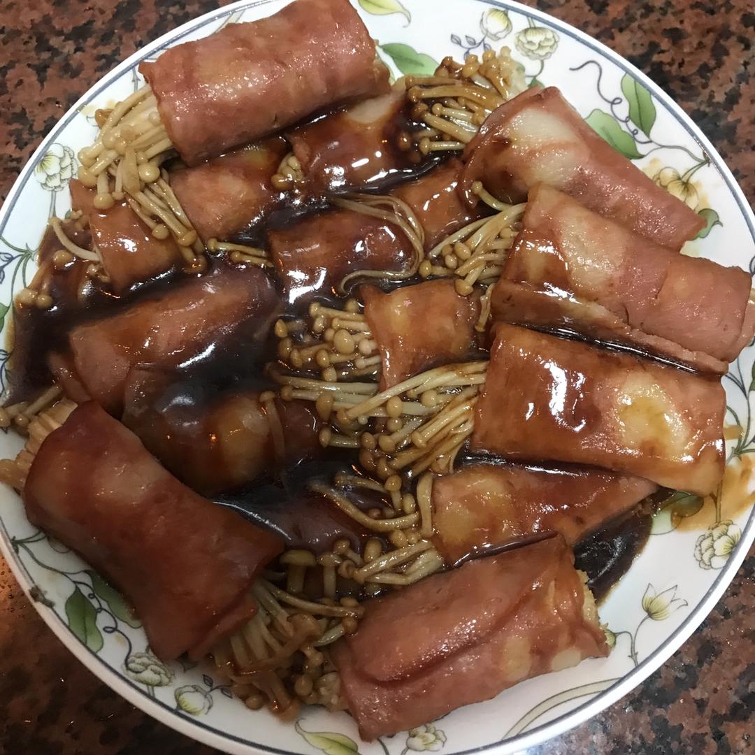 金针菇培根卷
