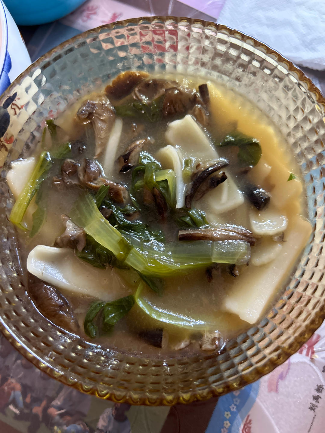 素食•榛蘑香菇汤年糕