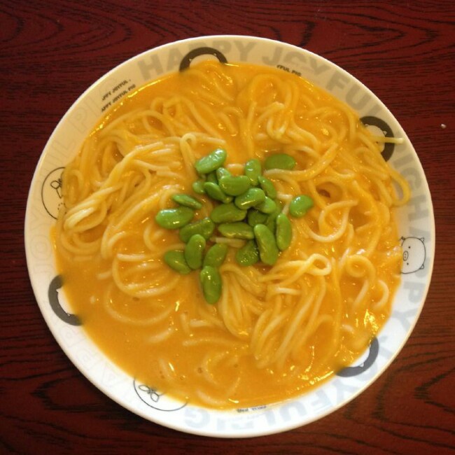 南瓜意面(Spaghetti with Pumpkin Sauce)