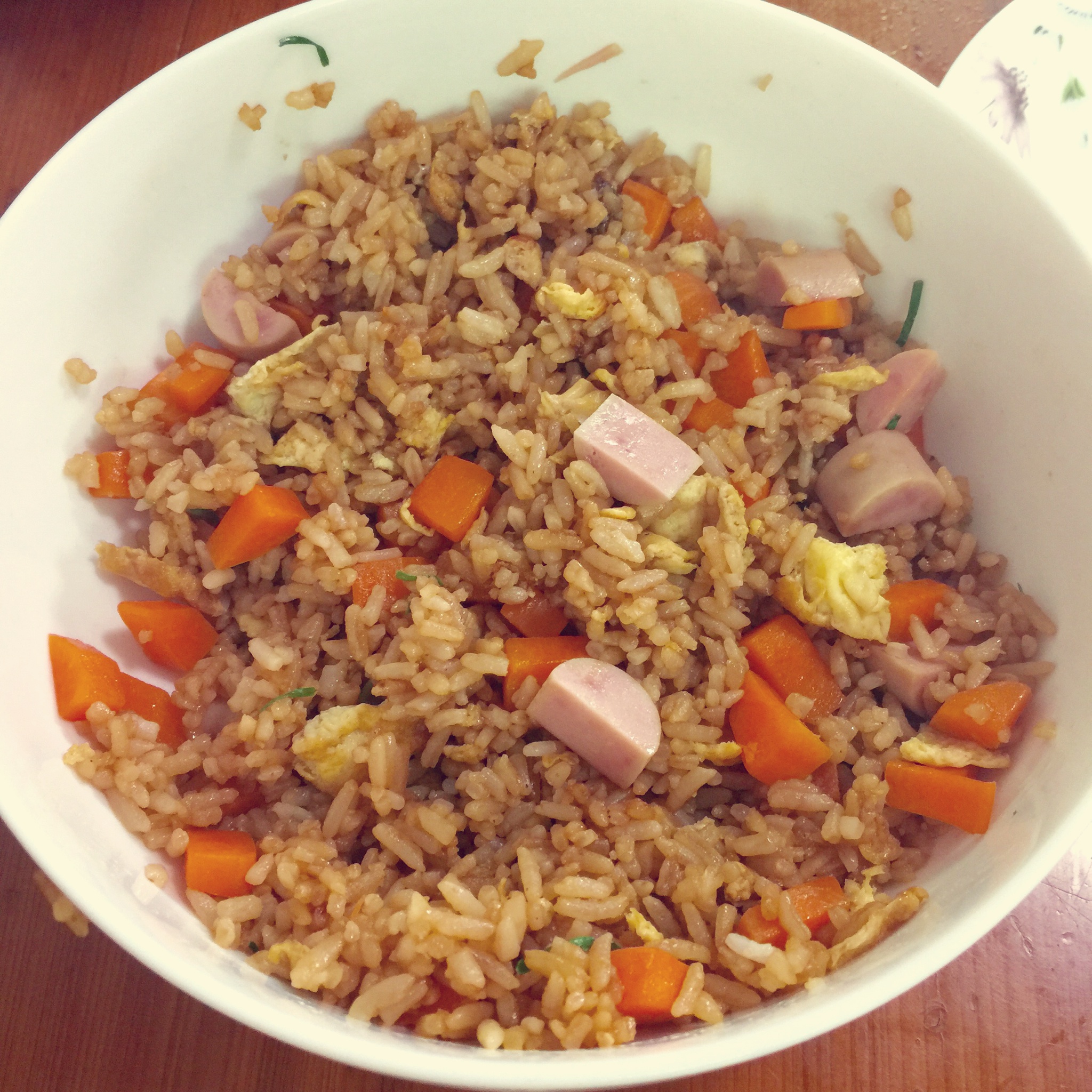 小时候的酱油炒饭