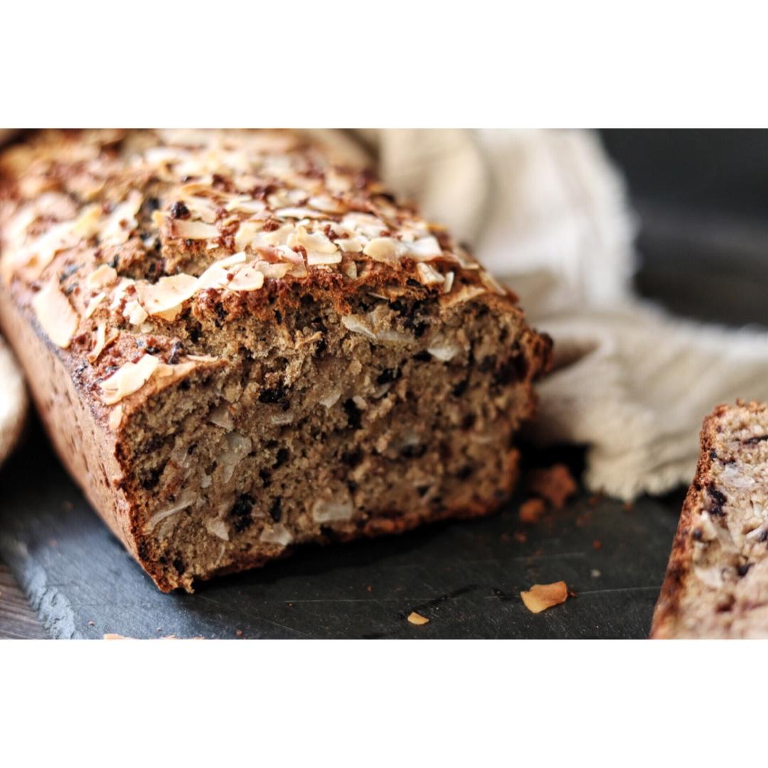 紫米椰香全麦快手面包丨健康·烘焙