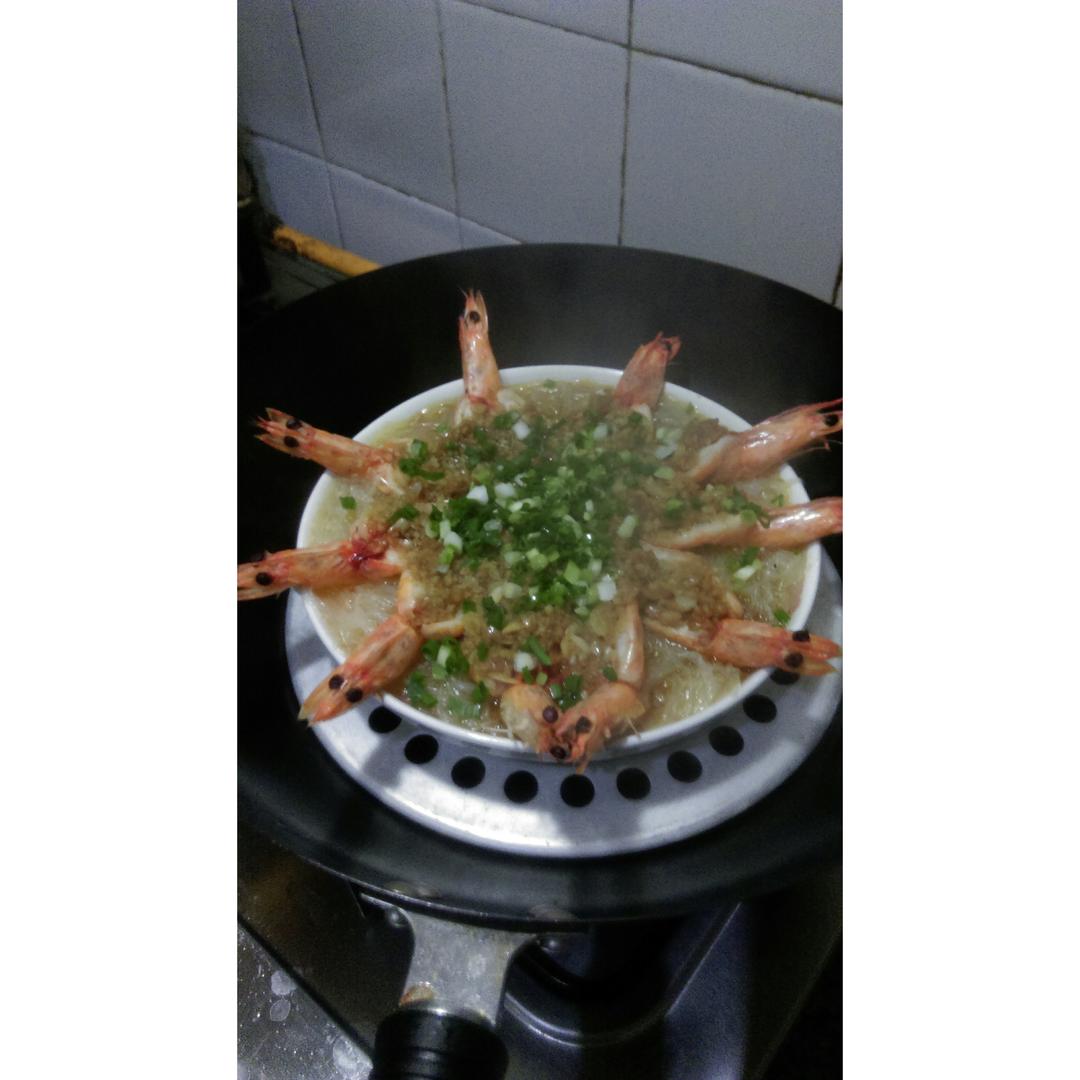 蒜蓉蒸虾