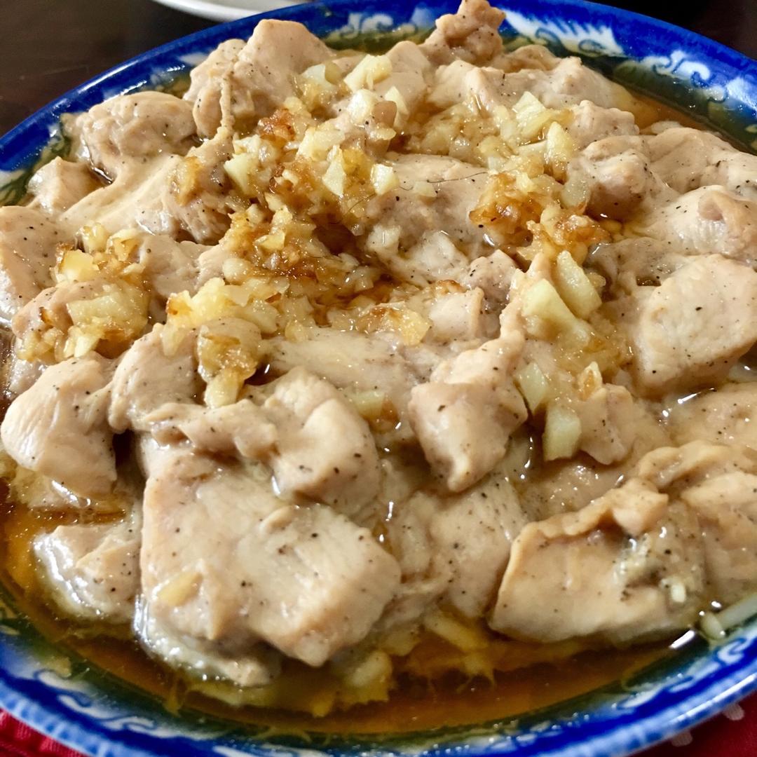 蒜蓉蒸鸡胸（鸡腿）