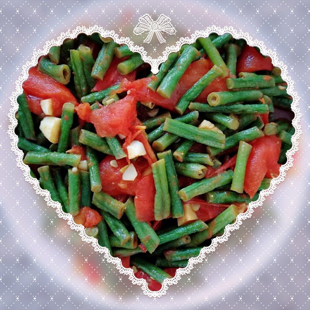 西红柿炒长豆角