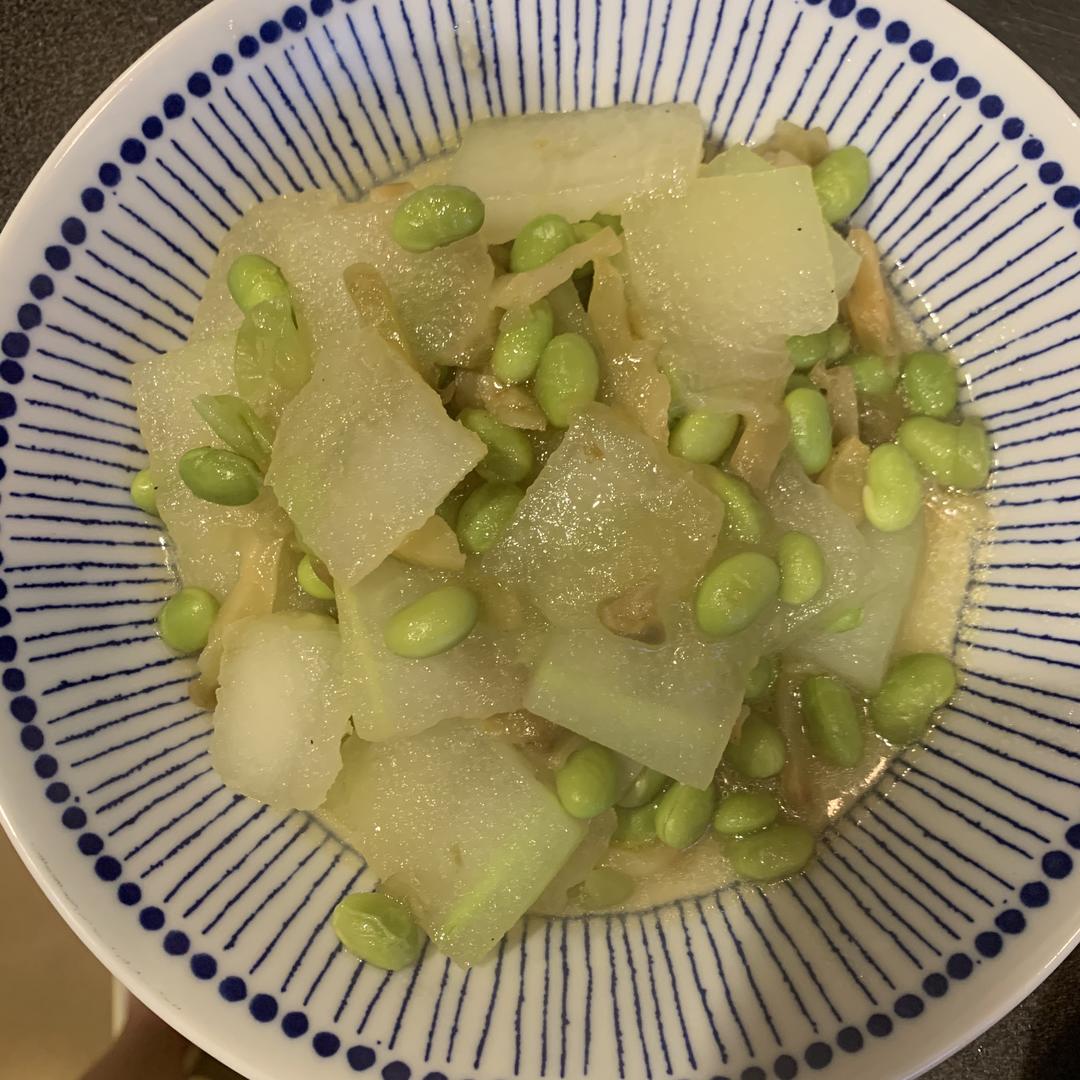 冬瓜榨菜毛豆