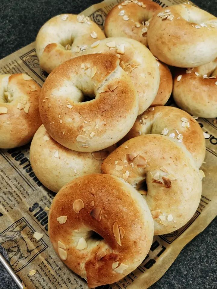 低糖无油燕麦贝果