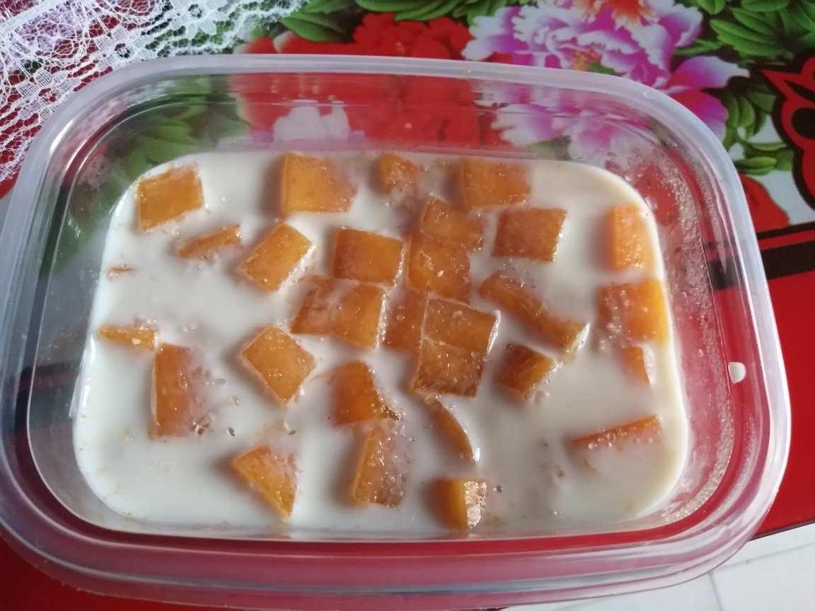 芒果牛奶布丁（吉利丁片版）