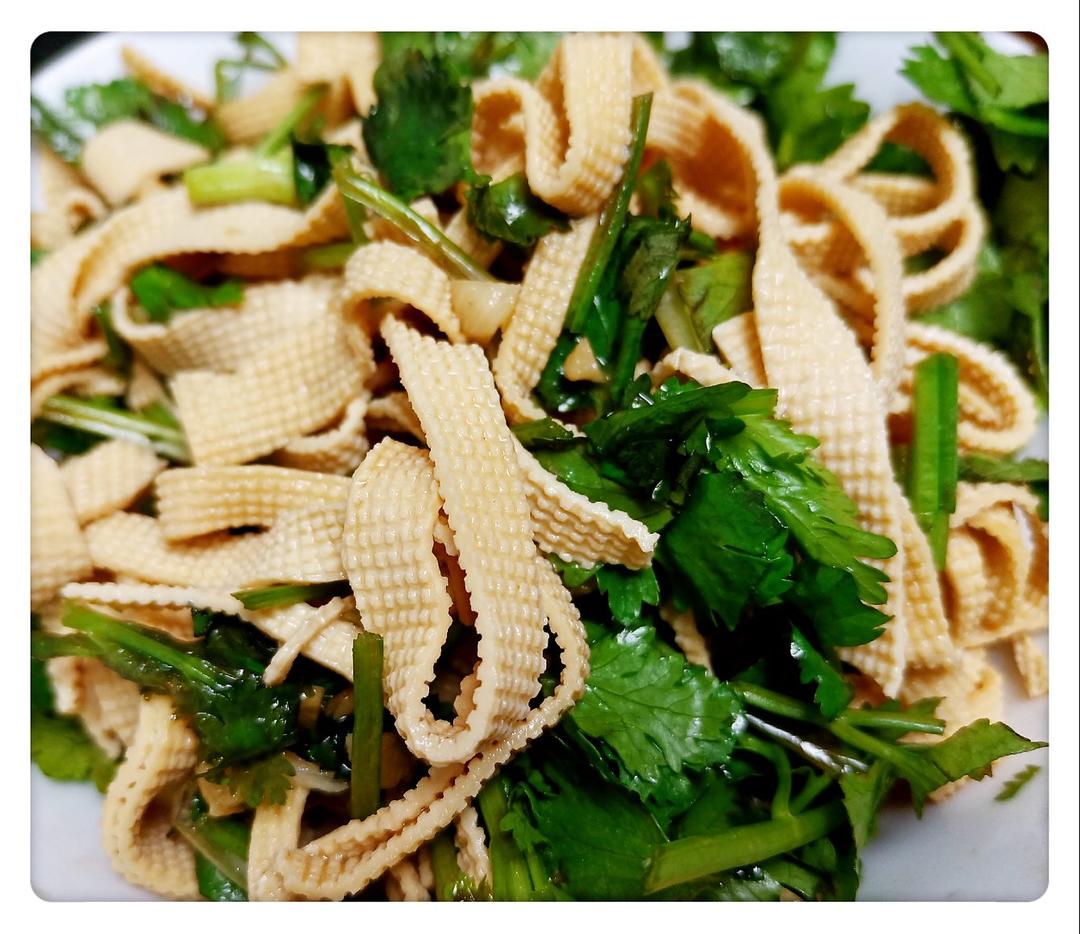 斋炒豆腐皮(千张)