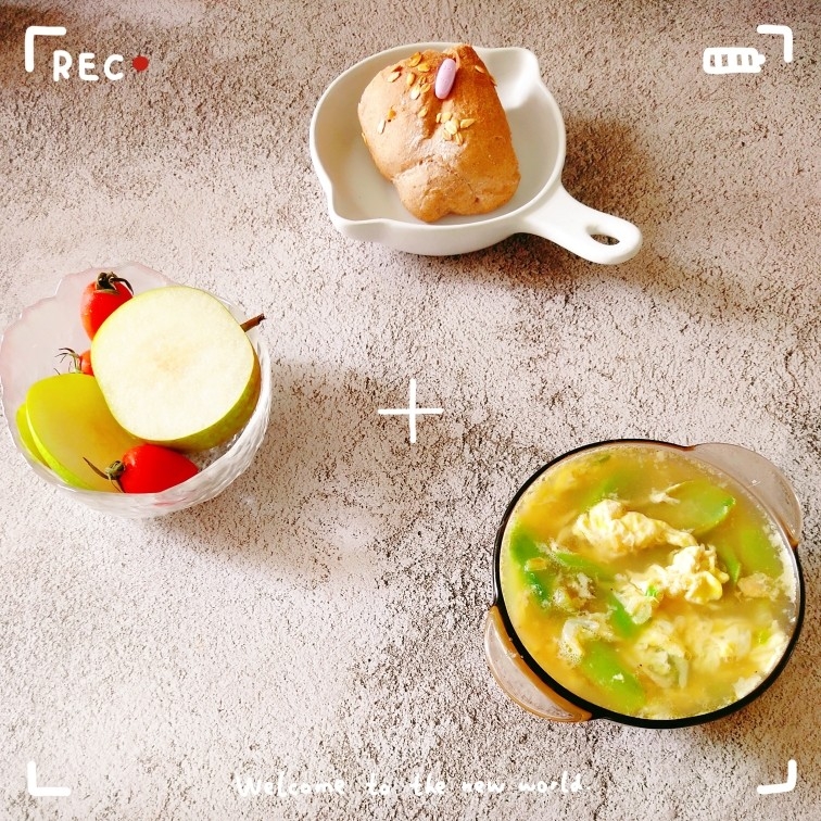 减脂餐33减脂丝瓜虾皮蛋汤的做法