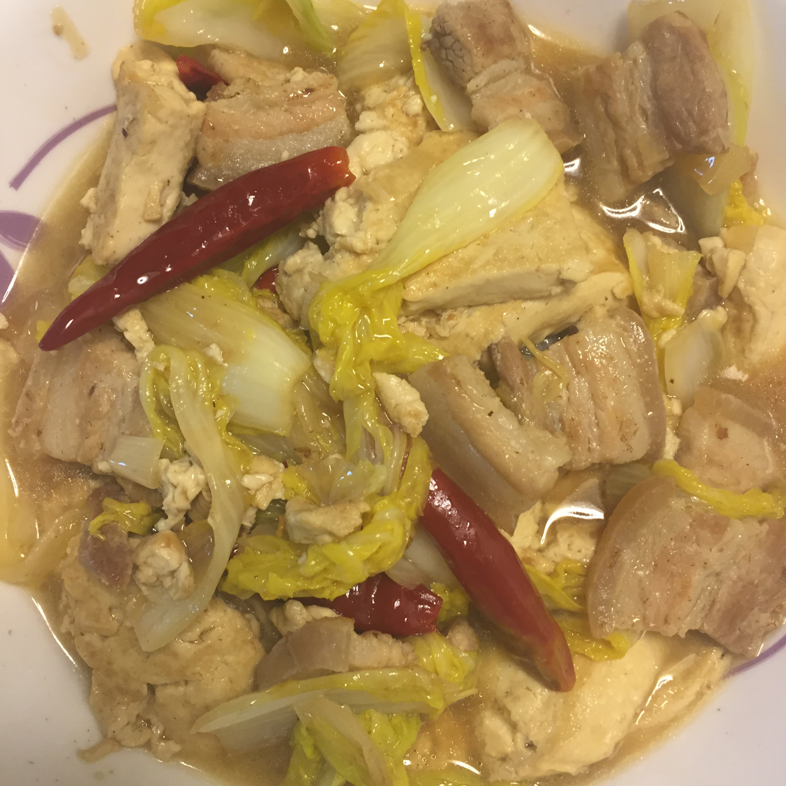 家常白菜炖豆腐-新手下厨 Stew Chinese cabbage with Tofu