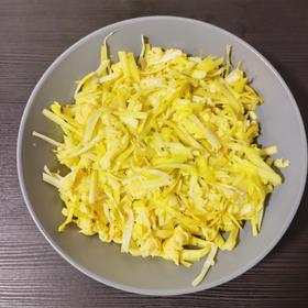 老丁的私房菜－韭黄炒鸡蛋