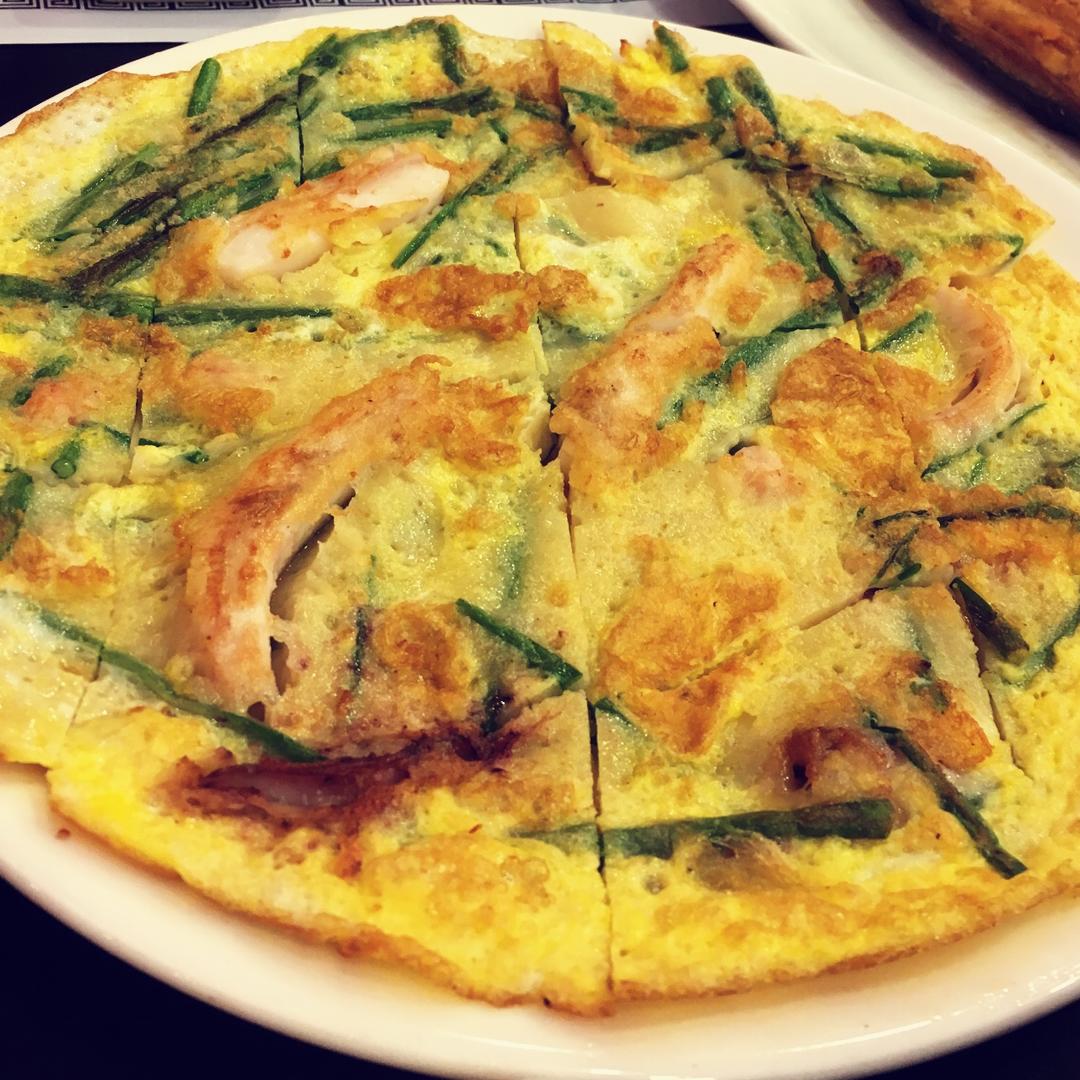 跟着猫咪去流浪做的韩式海鲜饼