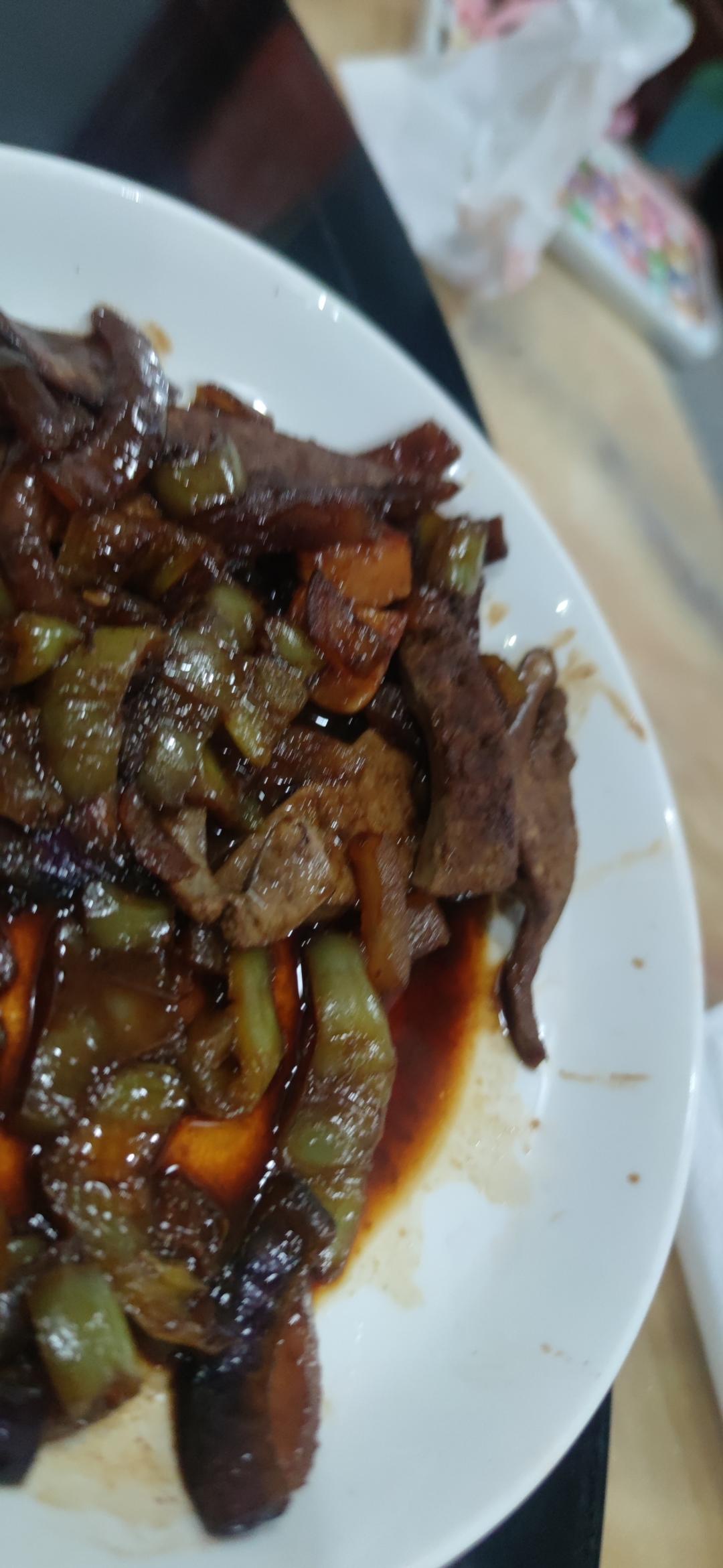 爆炒猪肝家庭做法