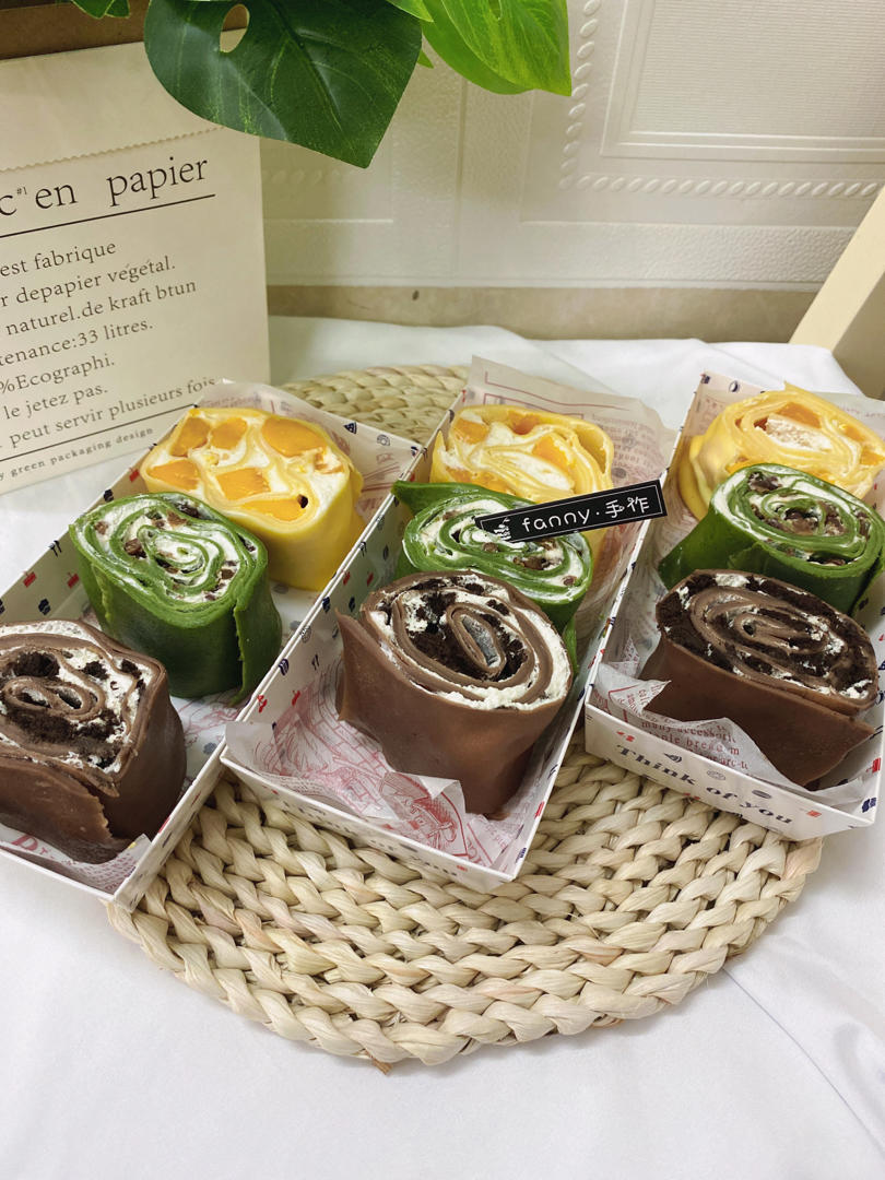 三种口味（原味）（巧克力）（红丝绒）毛巾卷—法格多功能锅