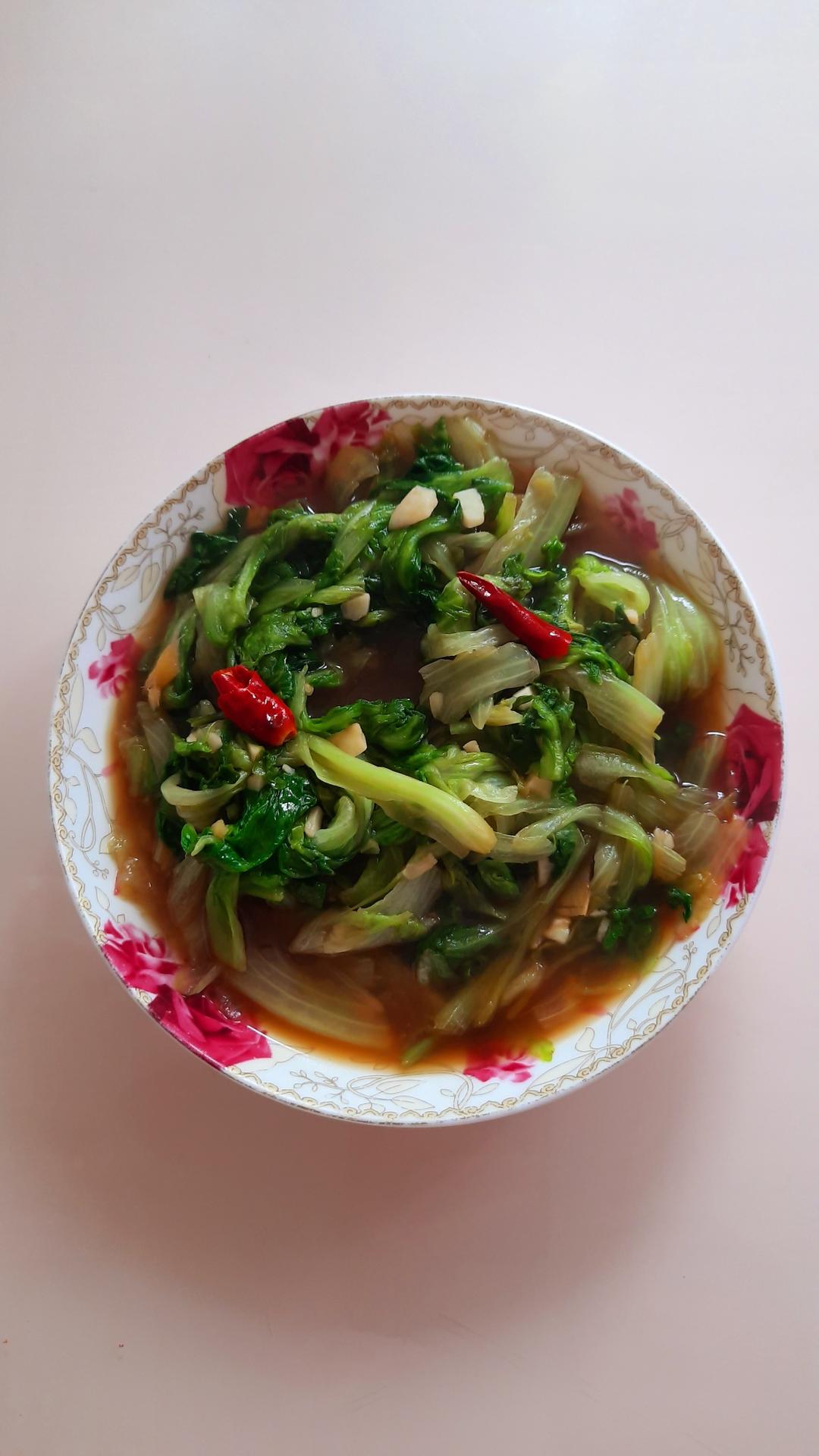 炝炒生菜的做法