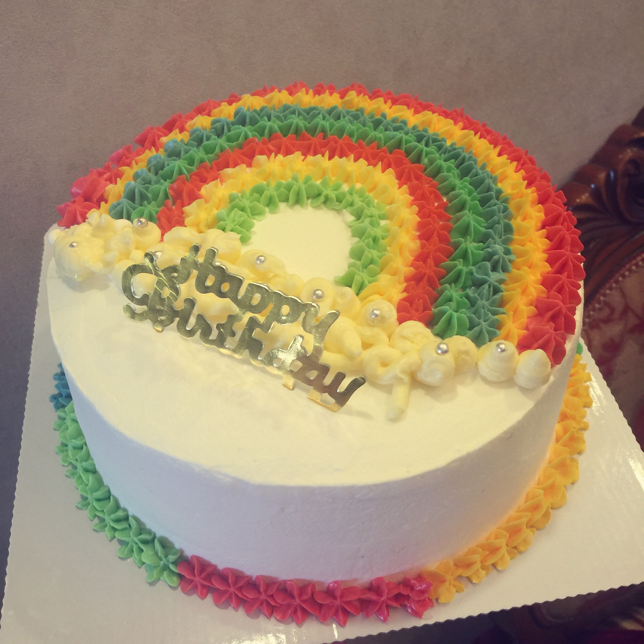 糖尿病人福利木糖醇彩虹生日蛋糕的做法