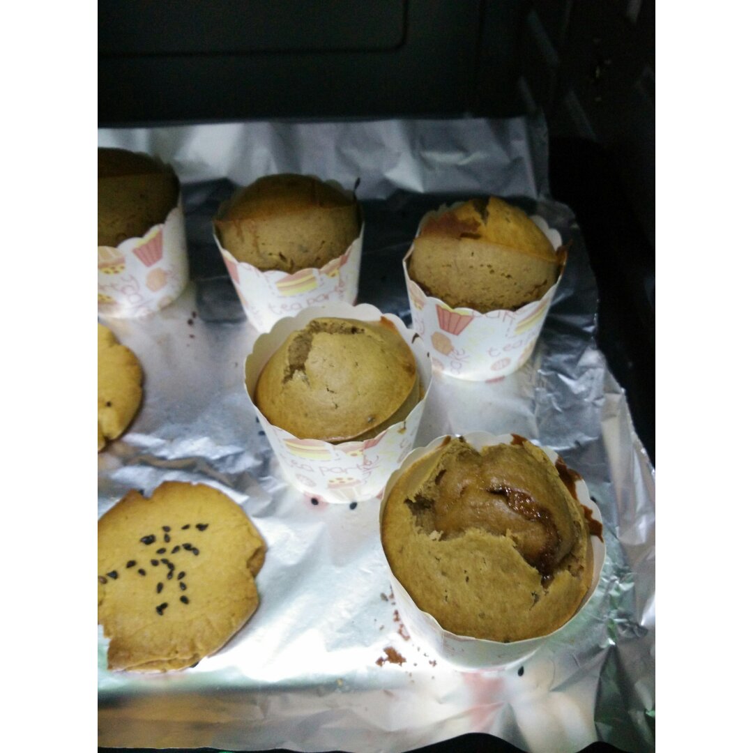 红糖全麦香蕉马芬