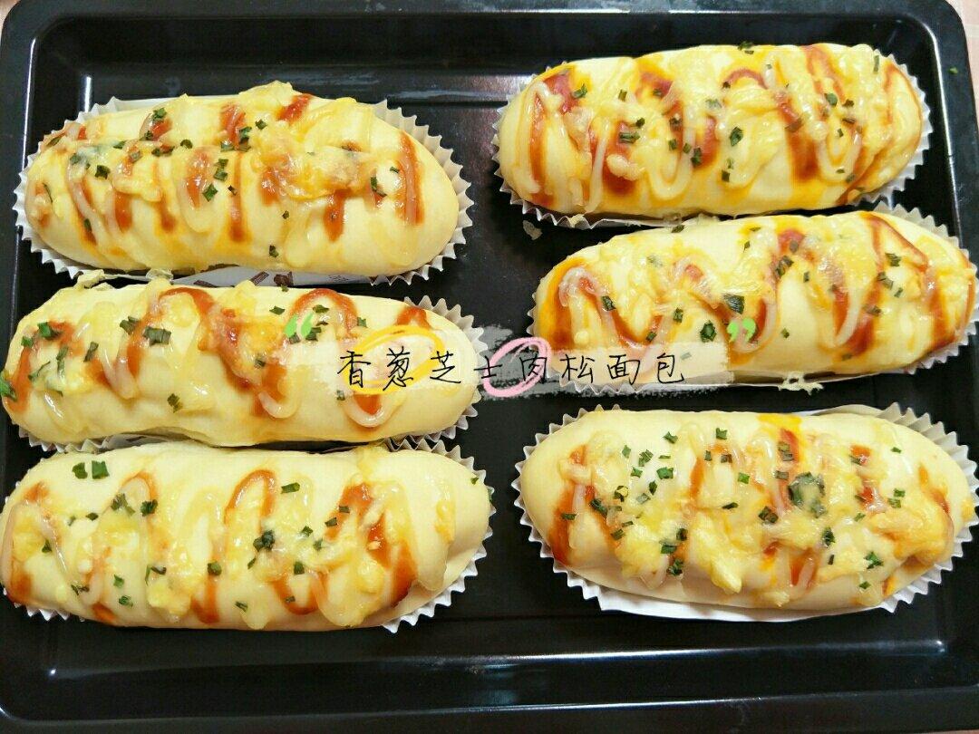 葱香芝士肉松包