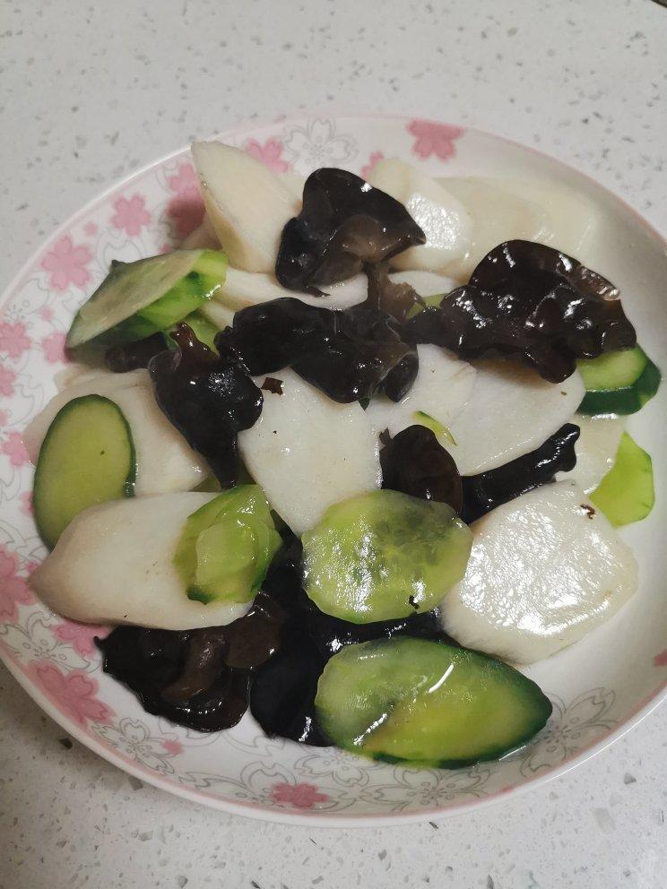 家常小炒—淮山炒木耳