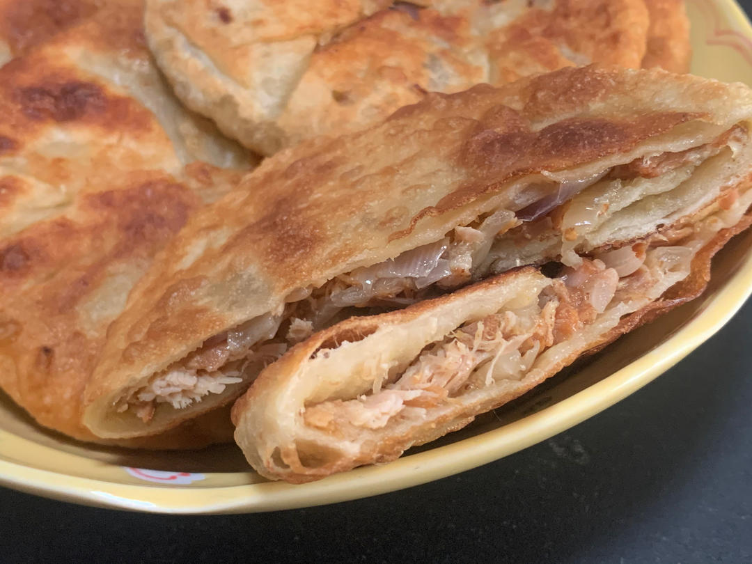 牛肉餡餅、豬肉餡餅、 撕拉肉簡易做法全紀錄 （ pulled pork & minced beef pancake biscuits )