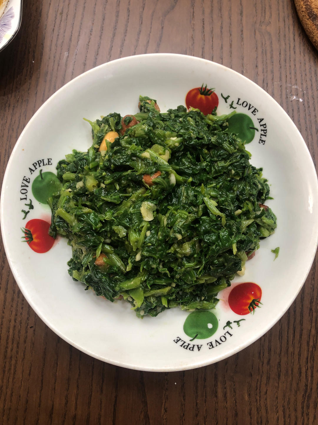 凉拌菠菜(家传秘方)