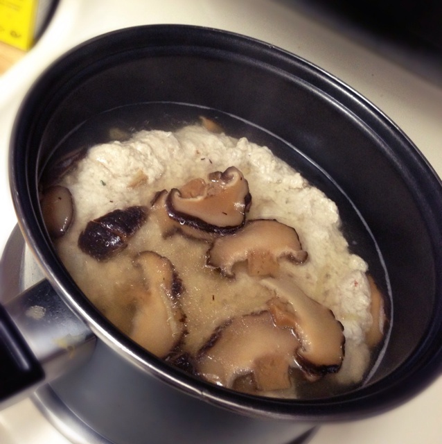 com做的香菇肉饼汤