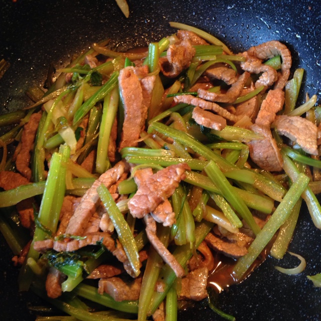 西芹牛肉