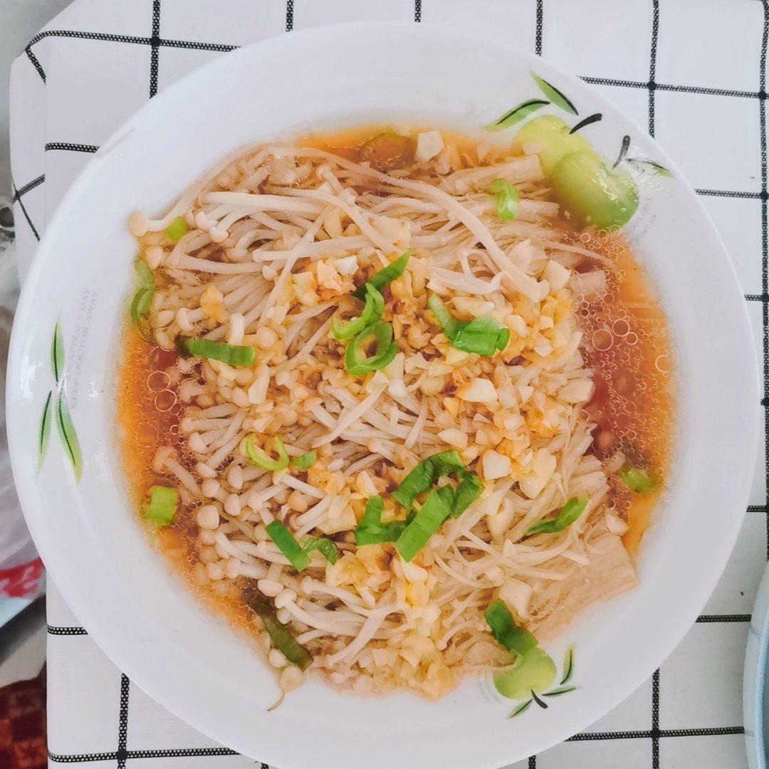 蒜蓉蒸金针菇