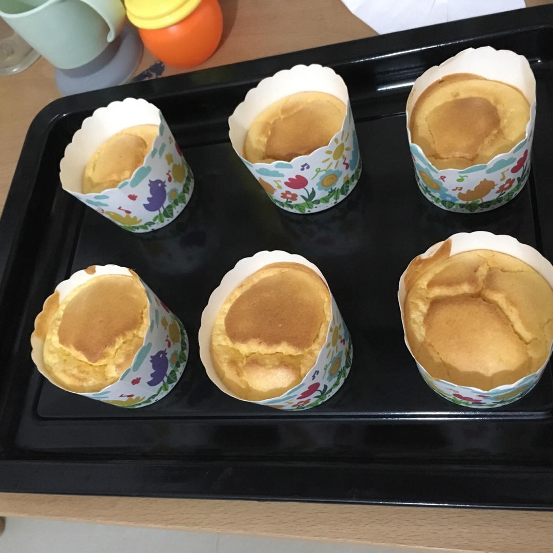宝宝零食  香橙杯蛋糕 宝宝辅食